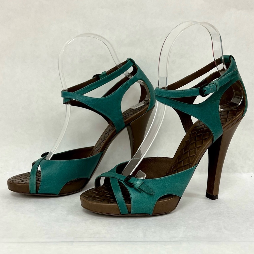 BOTTEGA VENETA Intrecciato Leather Sandal Shoes  EU 38.5 / US 8.5  New in Box - Picture 2 of 12